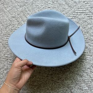 Urban outfitters 100% wool light blue rancher hat